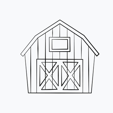 Barn Clipart Black And White