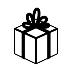 gift box present isolated icon