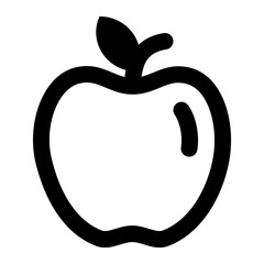Apple Line Icon Vector