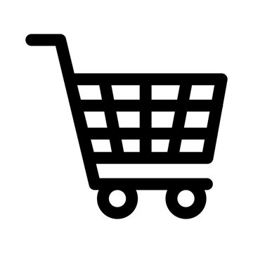 shopping cart commerce isolated icon