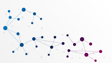 Abstract geometric connect lines and dots.Simple technology graphic background.Illustration Vector design Network and Connection concept.