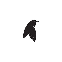 bird dove silhouette logo illustration