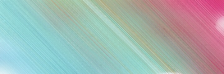 abstract colorful horizontal presentation banner background with diagonal lines and pastel blue, mulberry  and dark gray colors and space for text and image