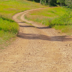 Square Off season at a Park City ski resort with hiking trails and vibrant green trees