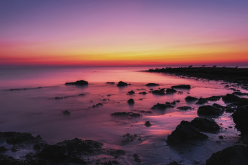 sunset at the North Sea