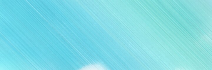 horizontal background web site banner with sky blue, pale turquoise and medium turquoise colors and space for text and image