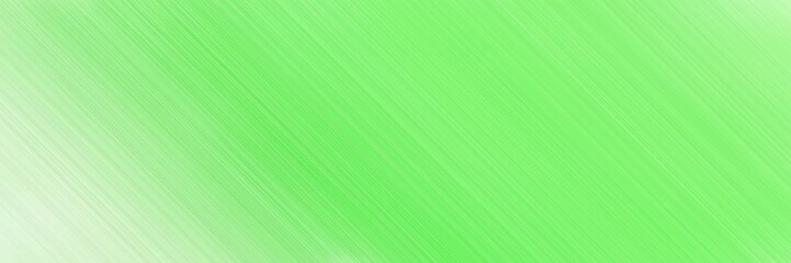 Obraz premium abstract colorful horizontal advertising banner background texture with diagonal lines and light green, pastel green and tea green colors and space for text and image