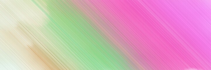 abstract colorful horizontal business banner design with diagonal lines and pastel gray, hot pink and pastel magenta colors and space for text and image