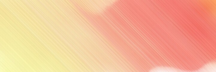 abstract digital web banner background with skin, pale golden rod and salmon colors and space for text and image