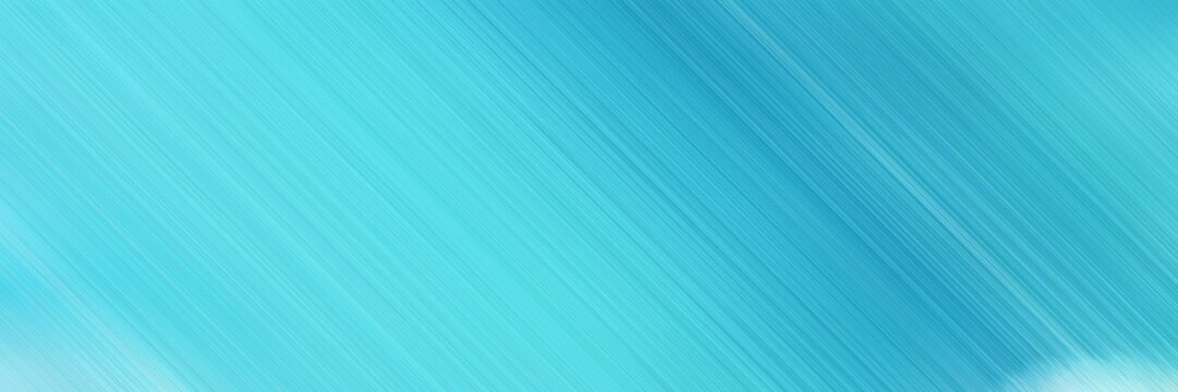 abstract digital web site banner background with medium turquoise, light sea green and light blue colors and space for text and image