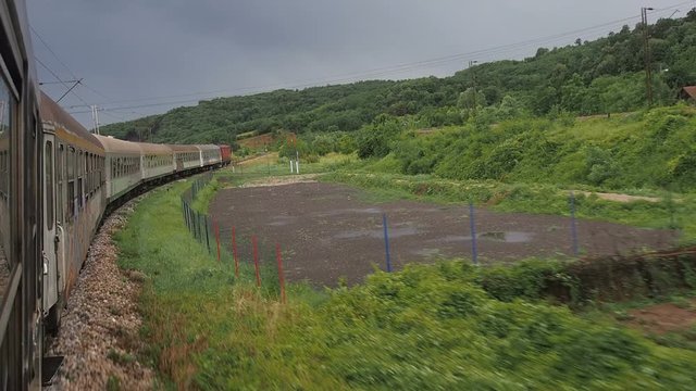 Beautiful views from famous Belgrade - Bar railroad passing through Serbia and Montenegro