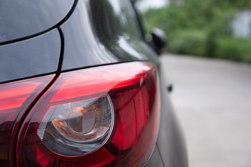 Close up rear lamp car or car tail light