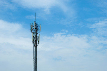 Telecommunication pole distribute signal tower , Antenna signal pole 
