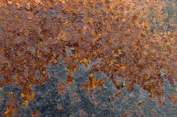 rust on a metal sheet, background texture