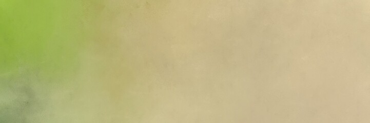 Fototapeta na wymiar elegant painted background texture with tan, yellow green and dark khaki colors and space for text or image. can be used as header or banner