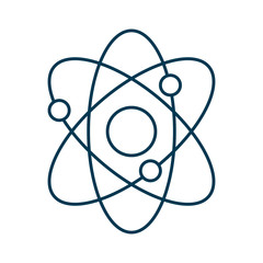 atom molecule science isolated icon