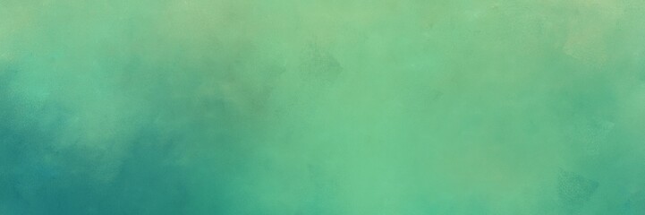 painting background illustration with dark sea green, teal blue and blue chill colors and space for text or image. can be used as header or banner