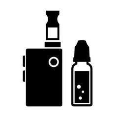 Vape and e-liquid vector icon