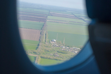 view from the plane window