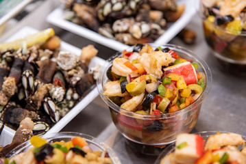 Variety of  cooked healthy and nutritious  vegetables for a controlled diet