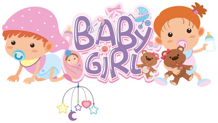 Word design for baby girl