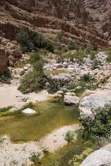 Fototapeta na wymiar Wadi Shab, Tiwi, Oman