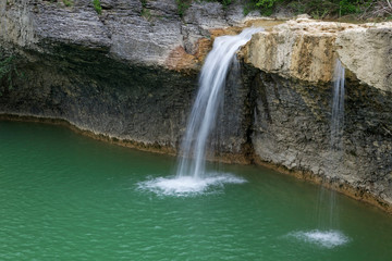 Zarecki krov waterfall in River Pazincica in Pazin