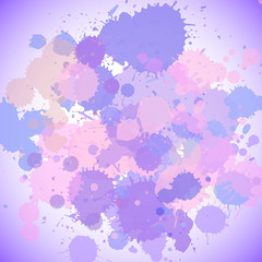 Background template design with purple splashes