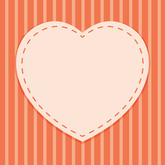 Background template with heart frame