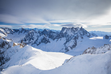 Fototapeta na wymiar Scenic Aiguille du Midi, Chamonix-France