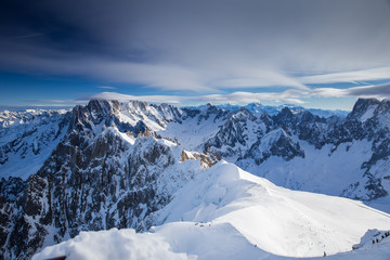 Naklejka premium Scenic Aiguille du Midi, Chamonix-France
