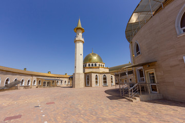 Fototapeta na wymiar Argun, Chechnya (Chechen Republic), Russia, Caucasus - august, 2019: Madrasah in Grozny - School of Hafiz