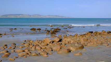 Colac Bay beach and seashore, near Riverton, Southland, New Zealand