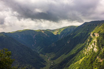 Russian region, Chechen Republic, Caucasus Mountains