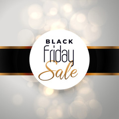 black friday sale background with bokeh effect