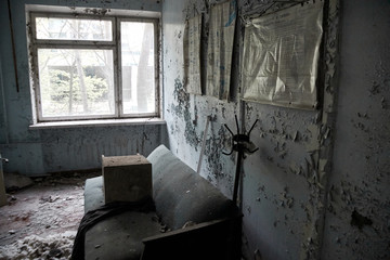 maternity ward in No. 126 hospital in Pripyat ghost town, Chernobyl, Ukraine