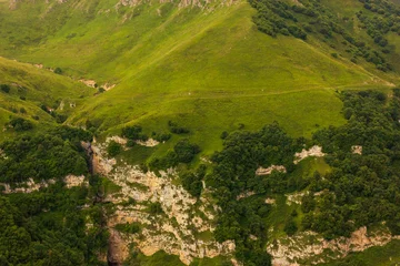 Foto op Canvas Russian region, Chechen Republic, Caucasus Mountains © mosab
