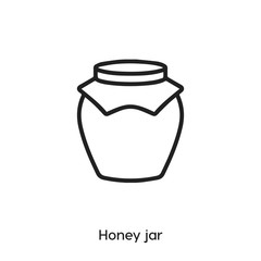 honey jar icon vector symbol sign
