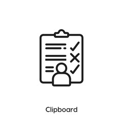 clipboard icon vector