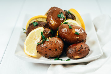 Slow Cooked Potatoes With Dried Mixed Herbs