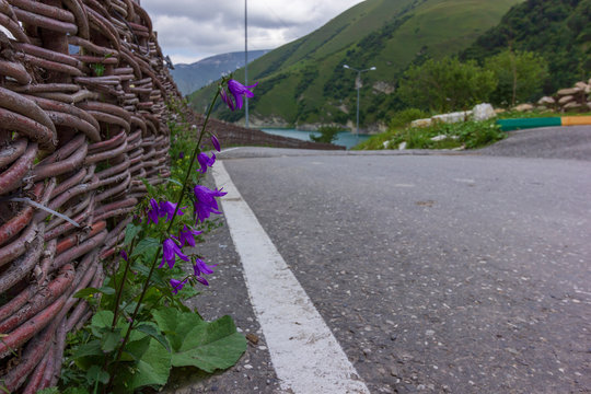 Beautiful mountain lake Kezenoy Am or Kezenoyam in Chechen republik in Russia