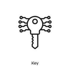 security key icon vector