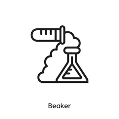 beaker icon vector