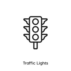 traffic lights icon vector