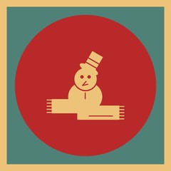 snow man icon for your project