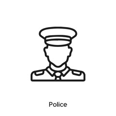 police icon vector