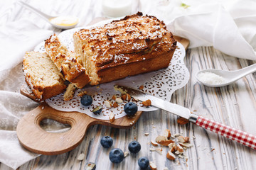 homemade coconut cake
