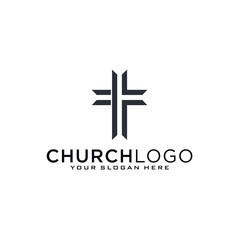 Church vector logo symbol graphic abstract template