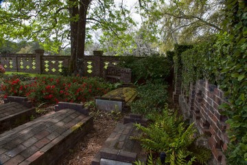 Graveyard with fence