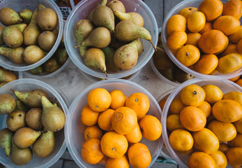 Naklejka na ściany i meble fruit in the market 